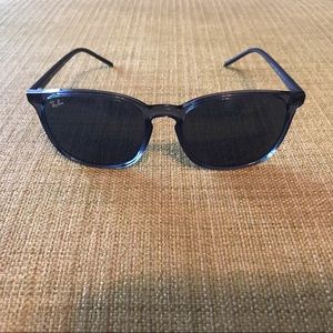 Blue Ray Ban sunglasses.